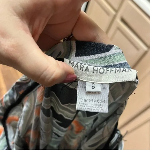 Mara Hoffman High Waist Herbarium Floral Slim Pants Size 6 C - Picture 6 of 9